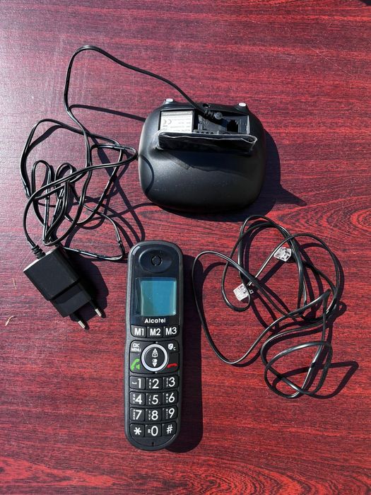 Alcatel XL 595 B – Bezprzewodowy telefon stacjonarny z funkcją blokowa