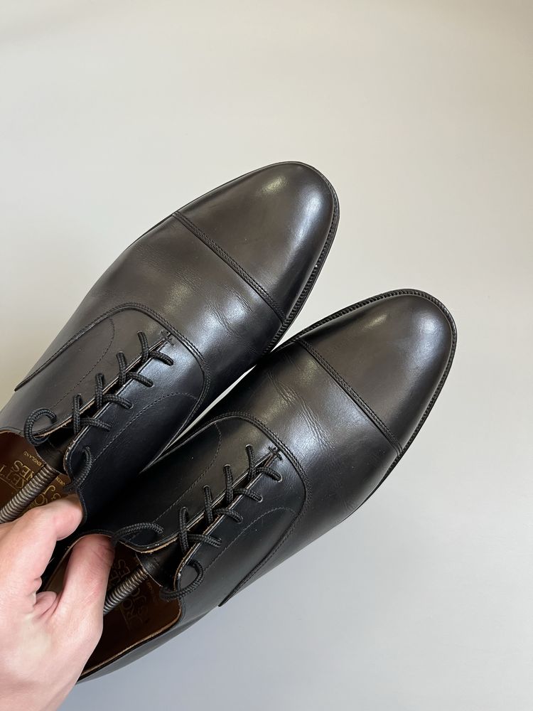 Туфли Crockett Jones Connaught Black Oxford Santoni Zilli 46(30)