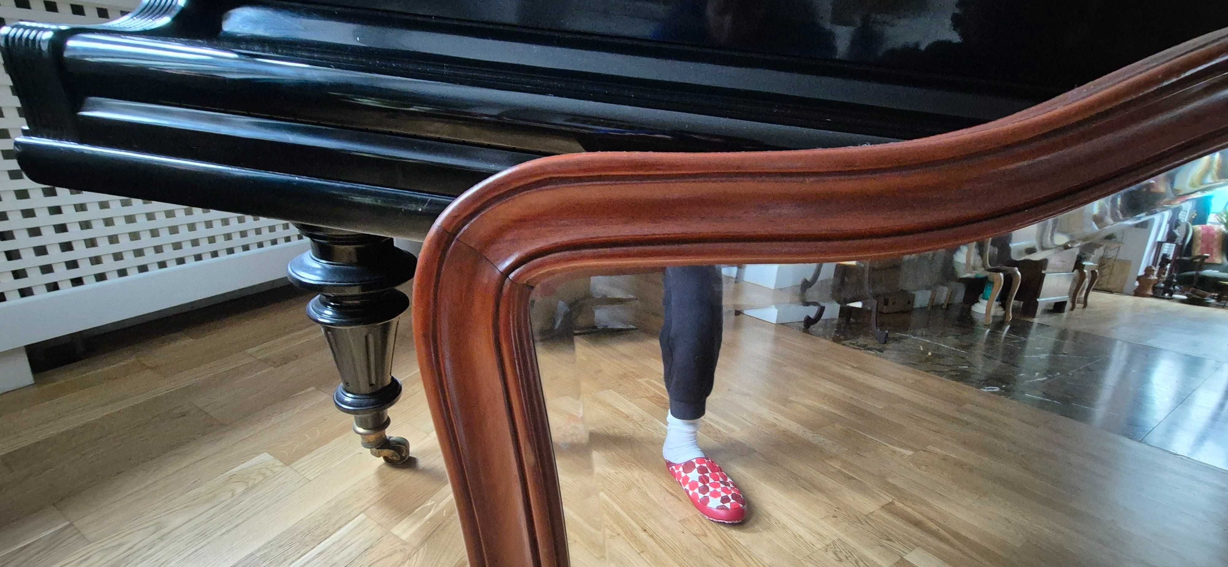 Antyk muzealne lustro Ludwik Filip XIX/XX fazowane szklo unikat design