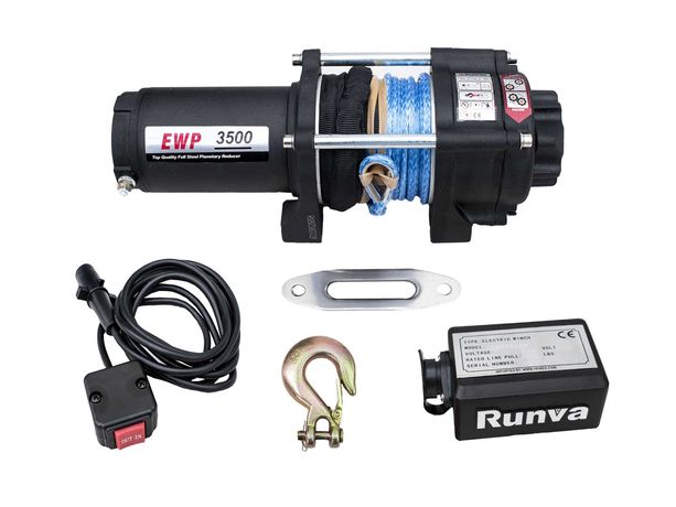 Wyciągarka EL QUAD ATV UTC RUNVA EWP 3500 12V 1588 KG syntetyk