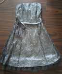 Vestido de festa cerimónia cinza