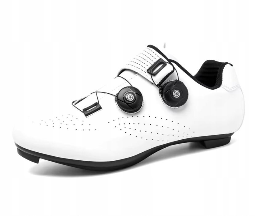 Buty rowerowe szosowe na żyłkę białe rozm 42