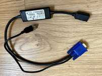 3 sztuki Dell KVM interface pod switch adapter SIP RJ45>VGA+USB 09X2P9