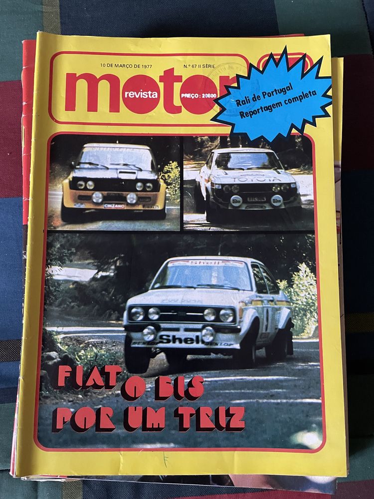 Revistas de automobilismo anos 70 e 80