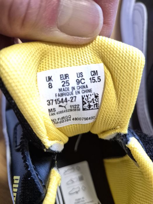 Buty sportowe Puma Courtflex v2 V Inf czarne, 25, nowe, sneakersy