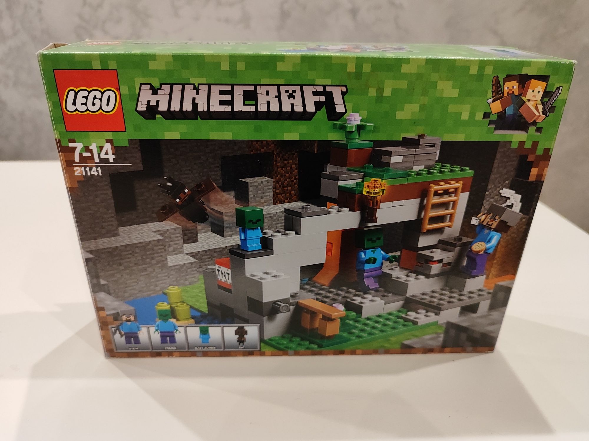 LEGO Minecraft 21141 klocki, Jaskinia zombie