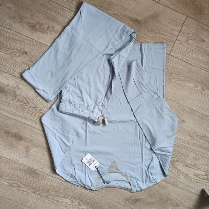 Błękitna piżama komplet Seidensticker L, 100% bawełna