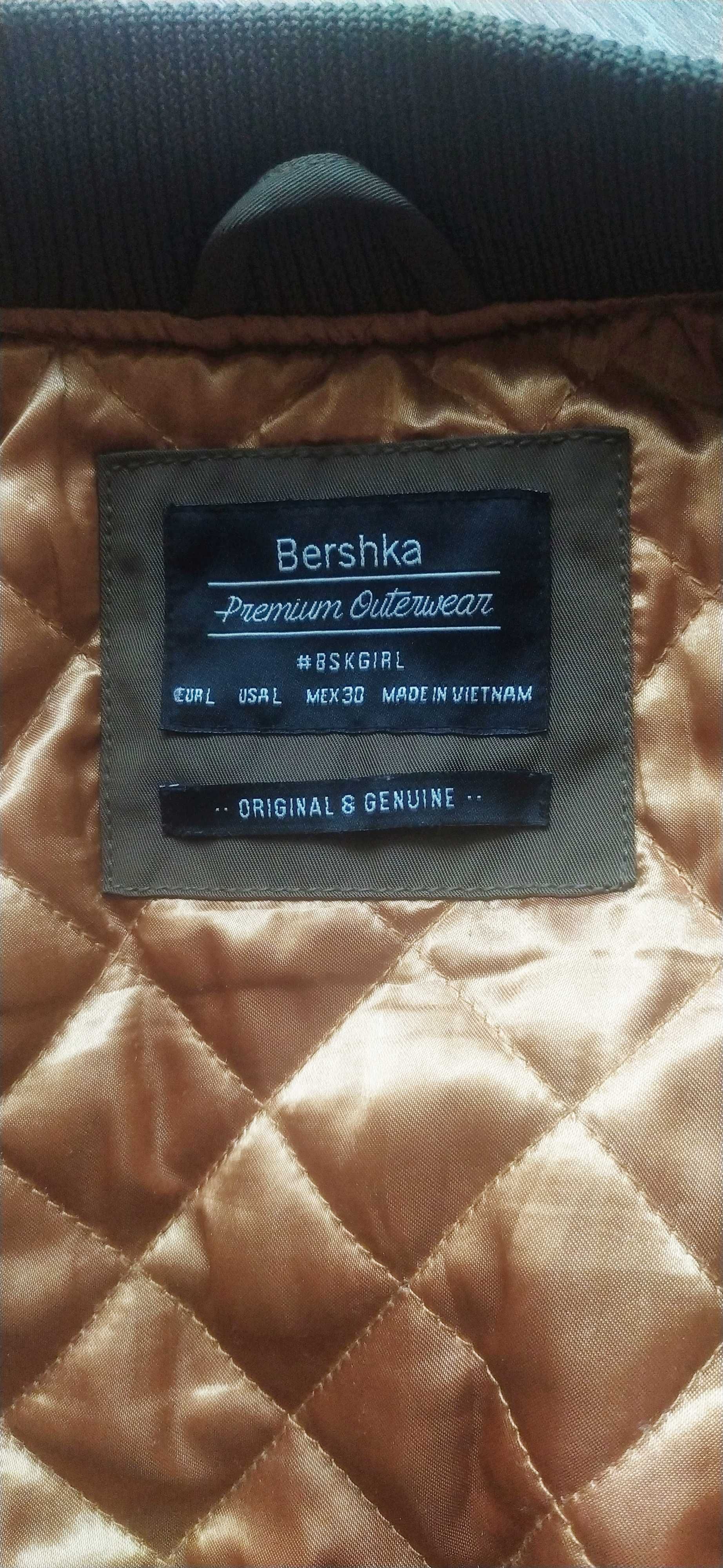 Kurtka bomberka khaki, Bershka, rozmiar S/M