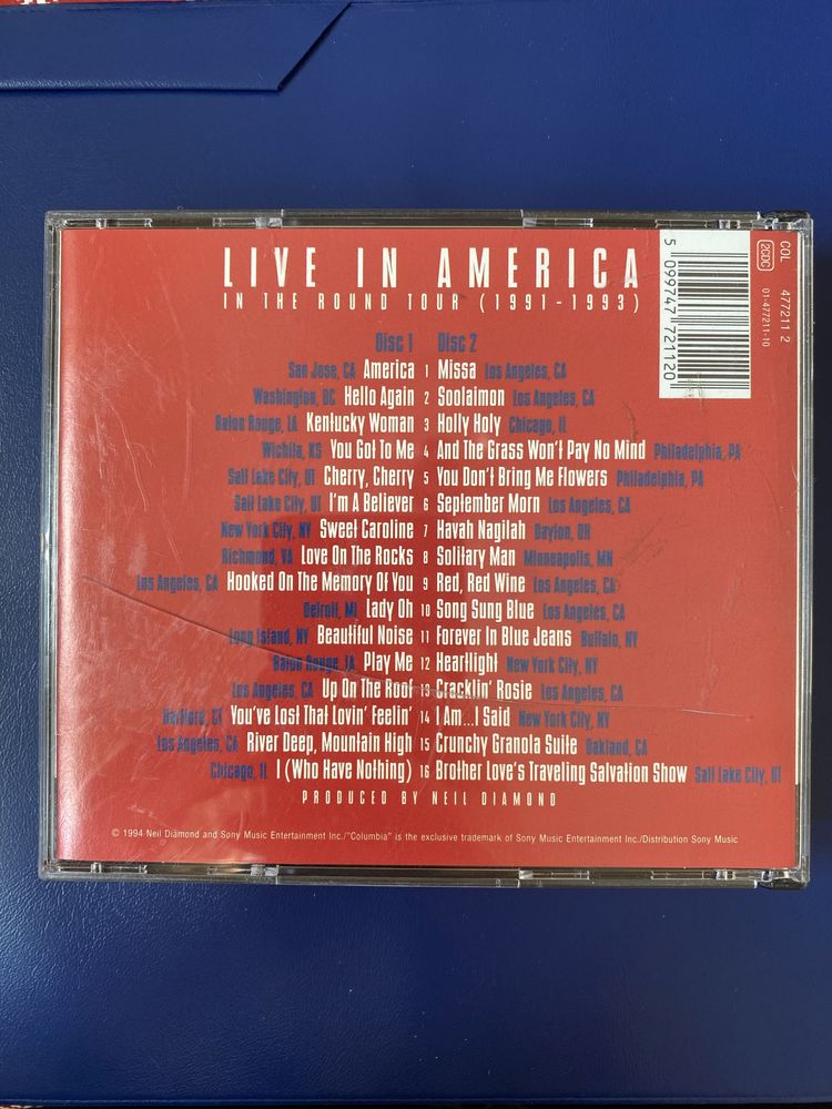 Neil Diamond - Live In America - In The Round Tour - 2 CD 1994