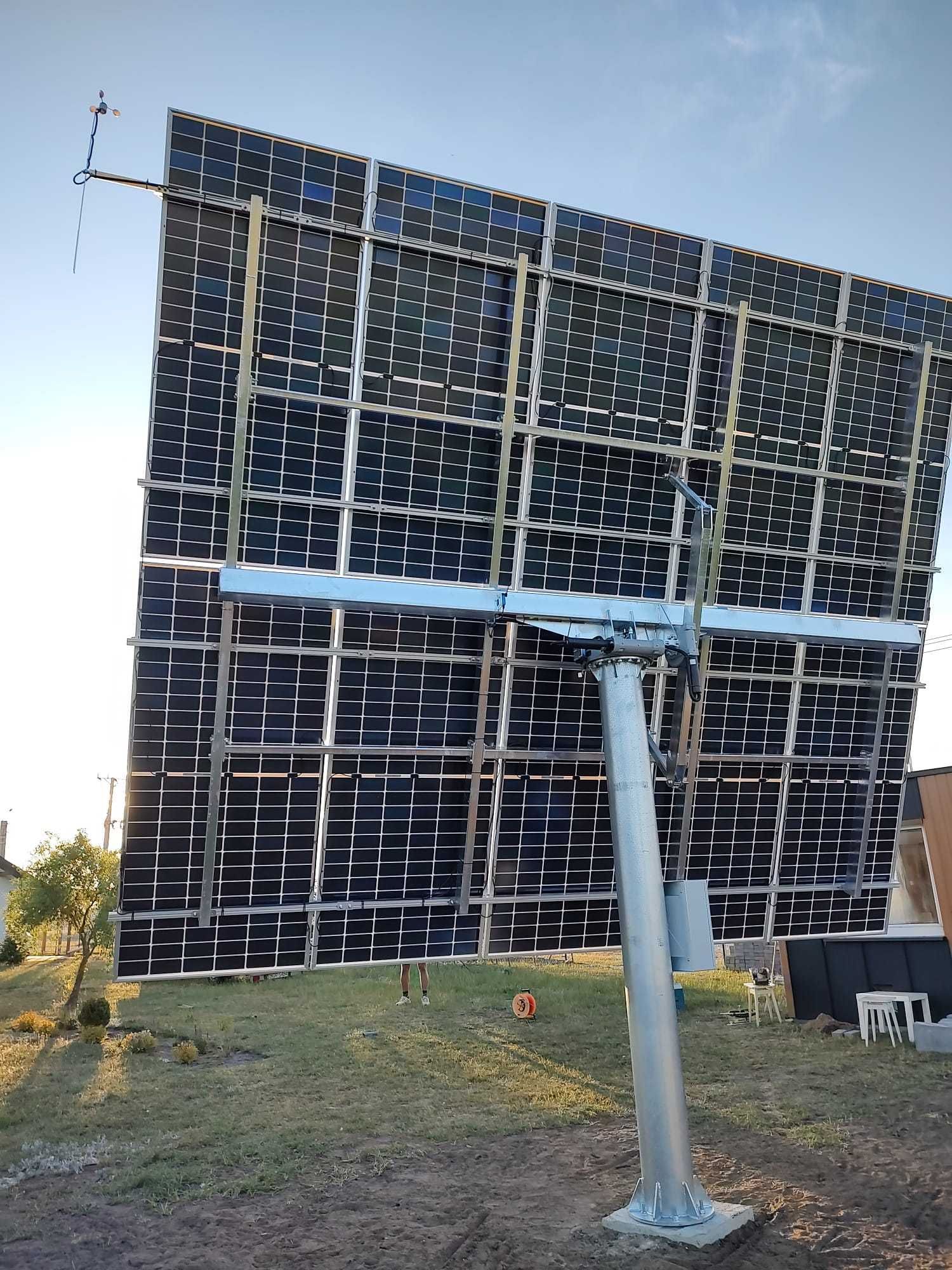 Profesjonalny Solar Tracker, Napęd z silnikiem , Obrotnica Solarna
