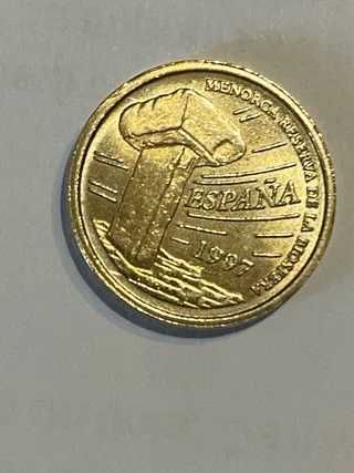 moeda de 5 pesetas iilhas baleares de 1997