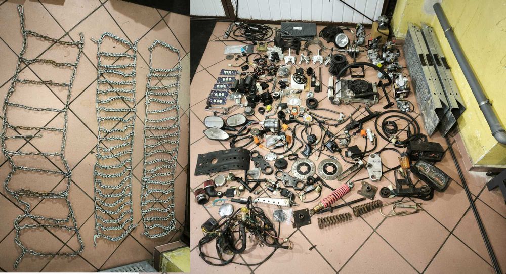 PAKIET/ZESTAW CZĘŚCI Łańcuchy Śnieżne Quad ATV Bashan 110/125/200/250