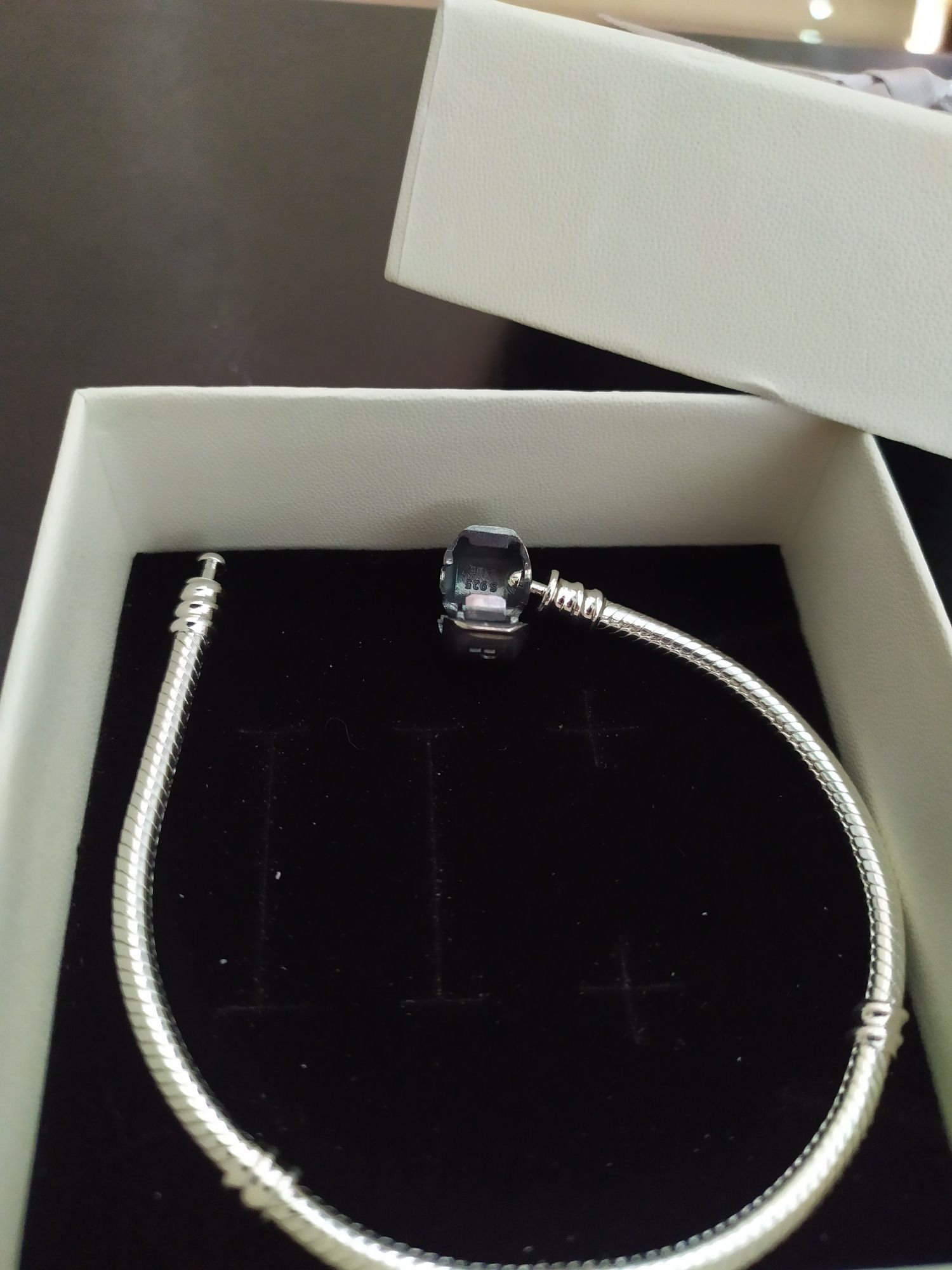 Bransoletka Pandora + charms łapacz snów + pudełko na prezent, Komplet