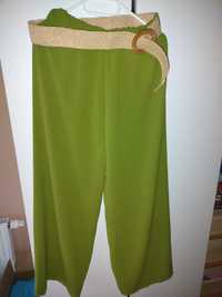 Spodnie damskie zielone