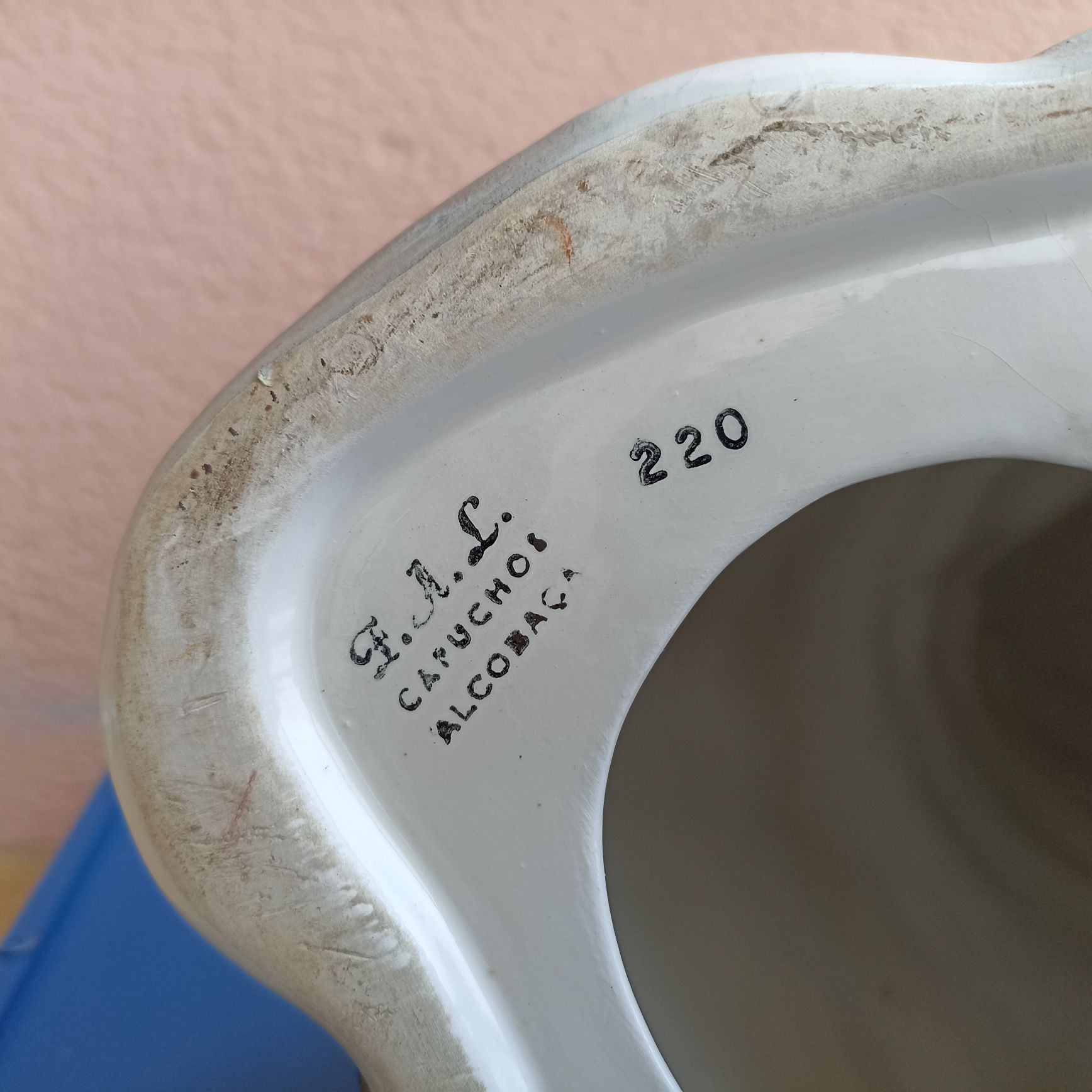 Cão de loiça vintage São Bernardo Alcobaça