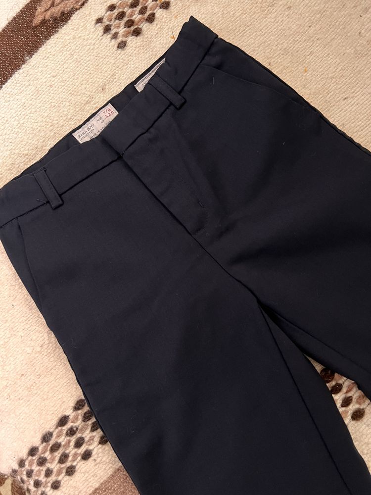 Шкільні темно-сині штани Zara 128 см
