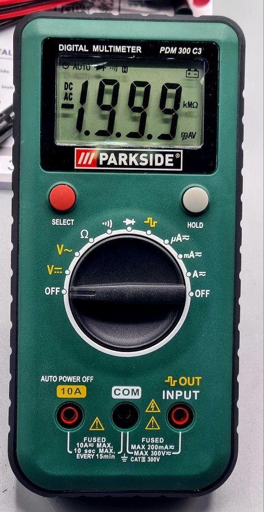 Detektor napięcia Parkside PDM 300 C3 miernik multimetr nowy