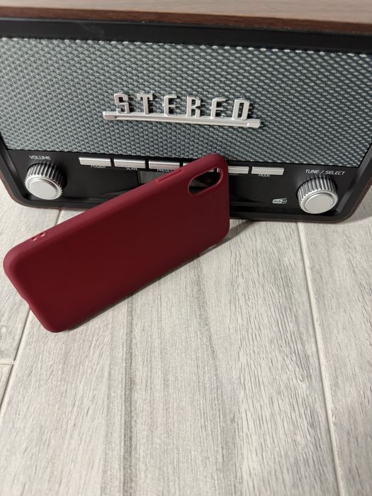 Etui do iPhone XS 5.8 cala Bordowy