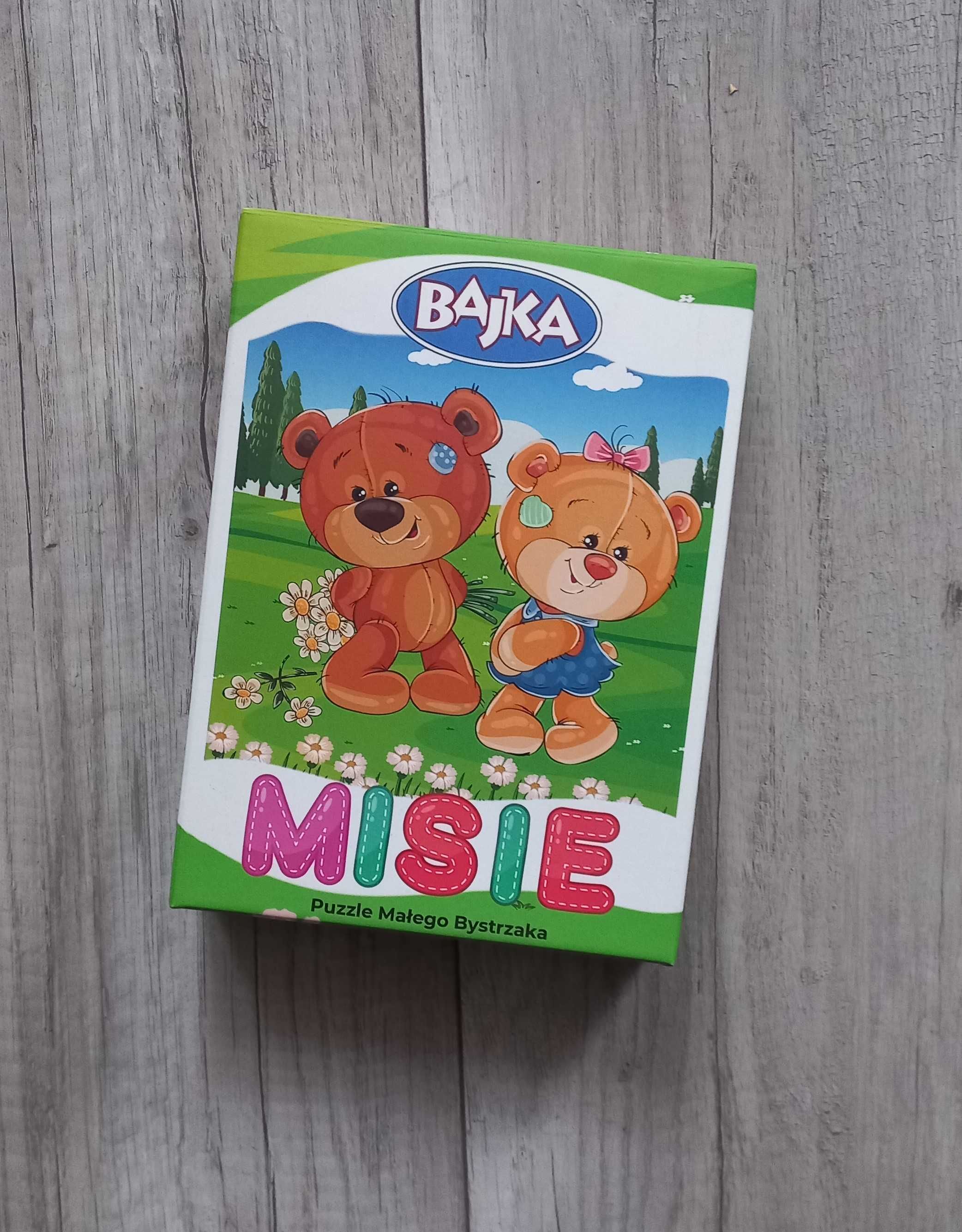 Puzzle małego bystrzaka Bajka Misie puzzle edukacyjne