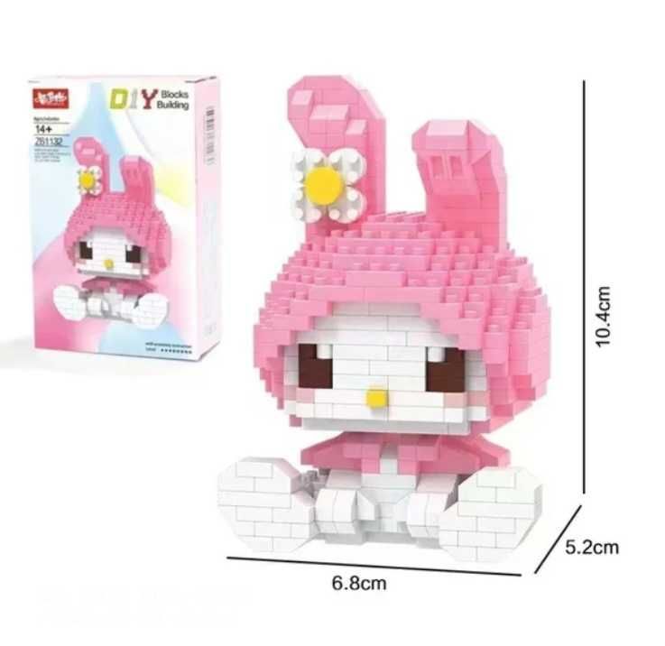 Klocki My Melody figurka sanrio nowe 406 elementów