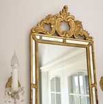 Lustro duze glamour zlote ornamenty