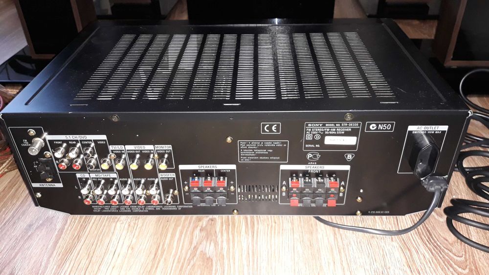 Zestaw głośników 5.1 Teufel + SONY STR-DE335 z pilotem