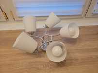 Lampa wisząca 5 kloszy - prawie nowa