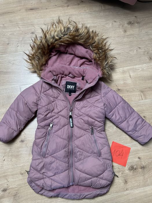 Kurtka dłuższa płaszczyk jesienno zimowy dla dziewczynki r 104