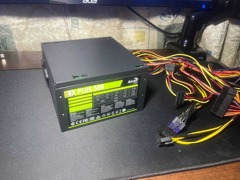 Блок питания Aerocool 500W Aerocool VX Plus 500 500 Ват Блок живлення
