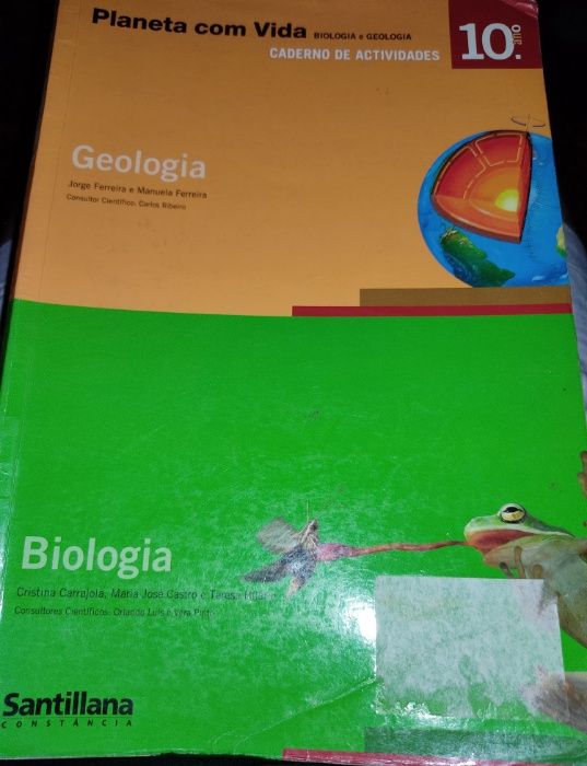 livro escolar de geologia/Biologia do 10ºAno
