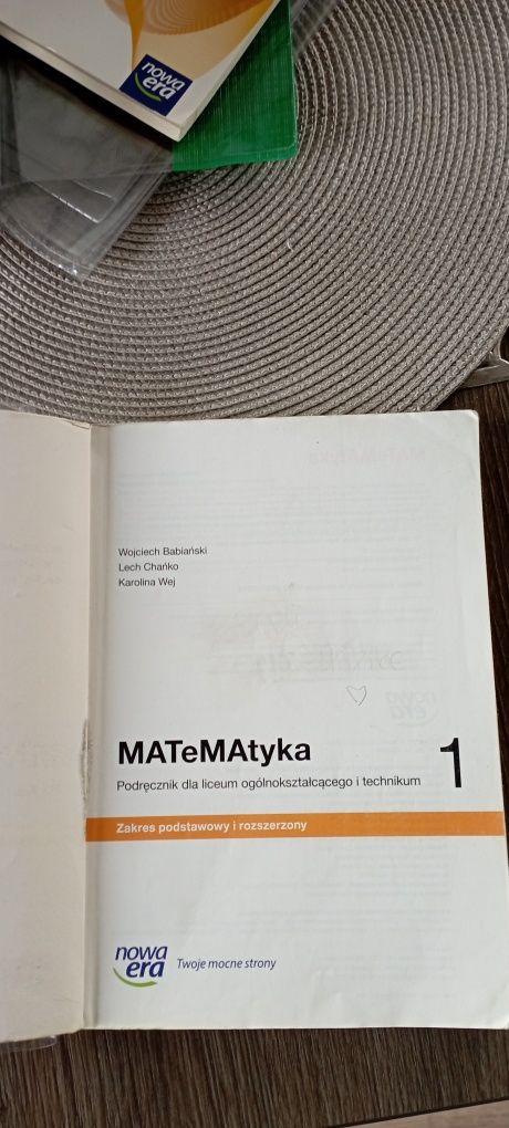 Podręcznik do matematyki klasa 1