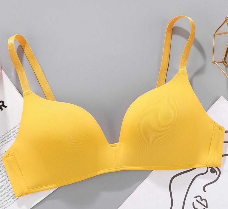 Biustonosz bezszwowy. Kolor ŻÓŁTY