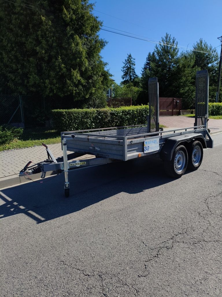 DMC 2500 kg mocna przyczepa pod minikoparkę i inne maszyny budowlane