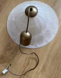 Lampa 38 cm sufitowa okrągła muszla muszelka szklana mleczna