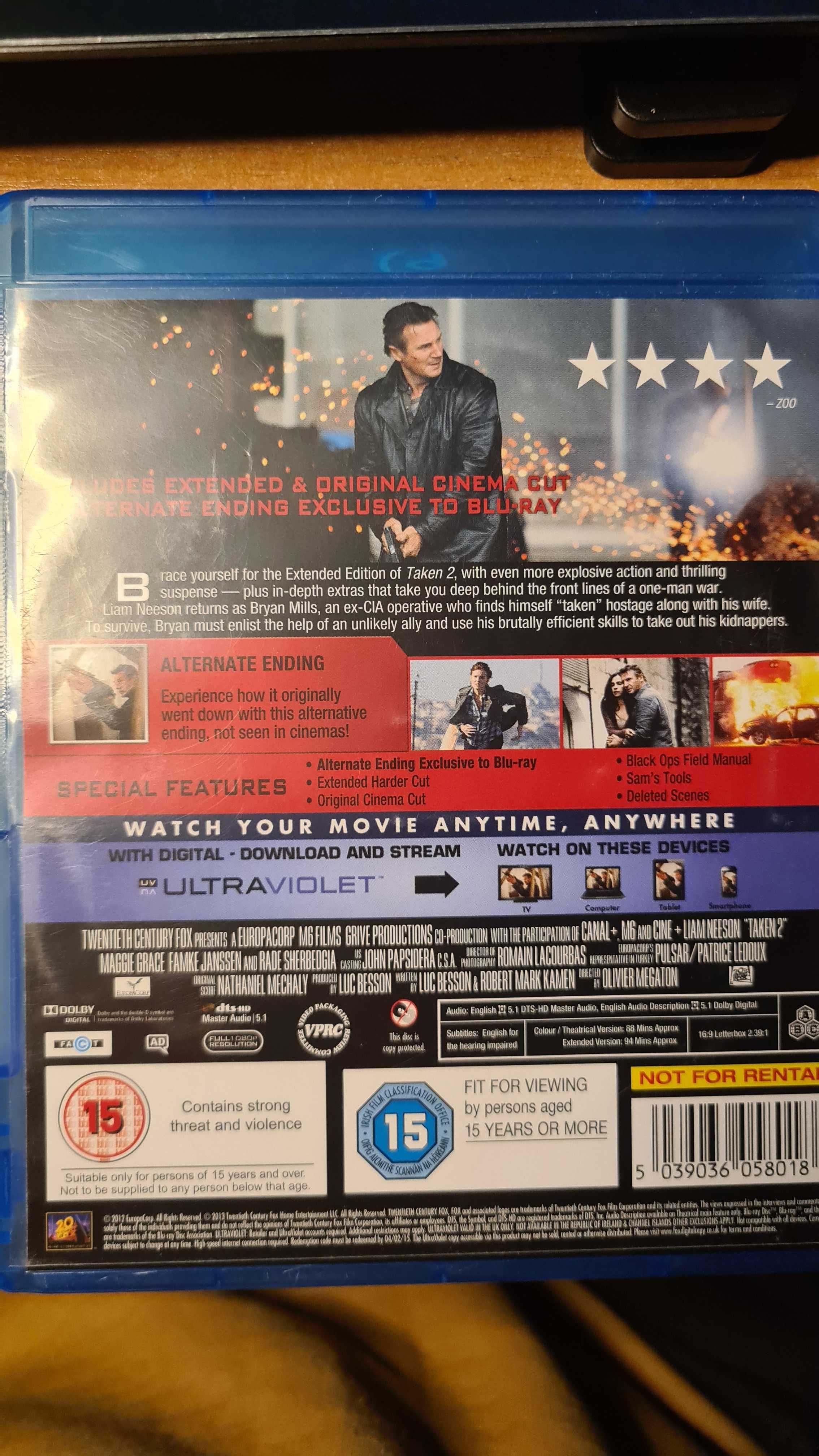 Taken 2 Extended Harder Cut blu-ray 1080p 5.1 DTS-HD