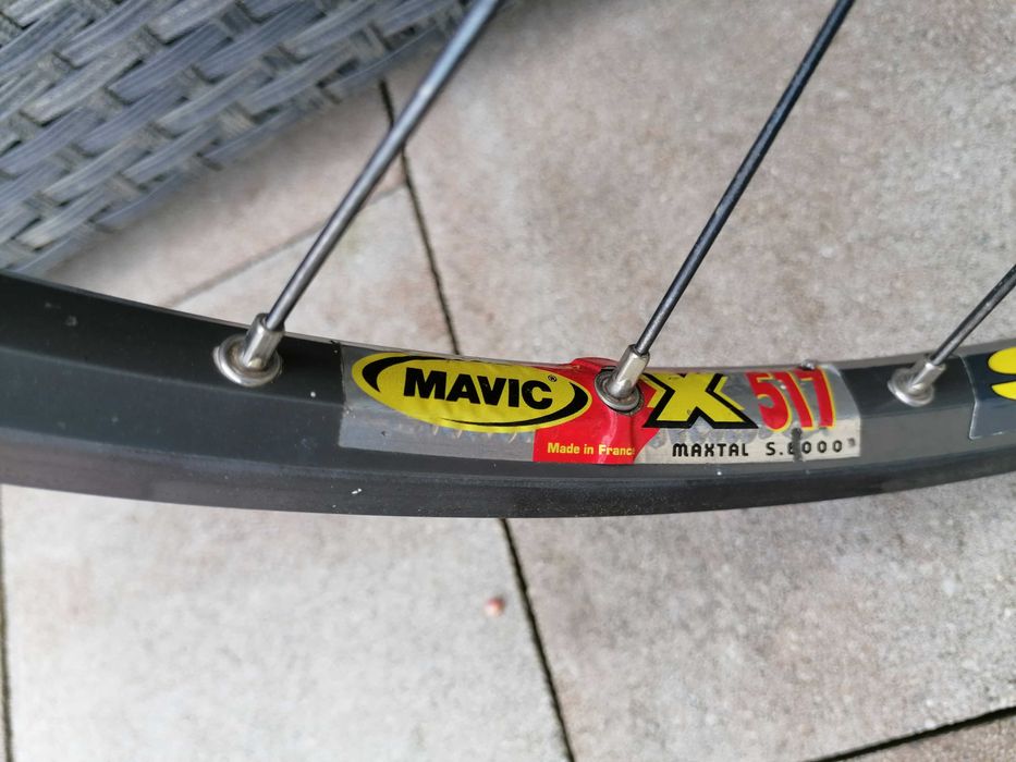 przednia piasta Shimano XTR, HB-M950 KOŁO Mavic 517