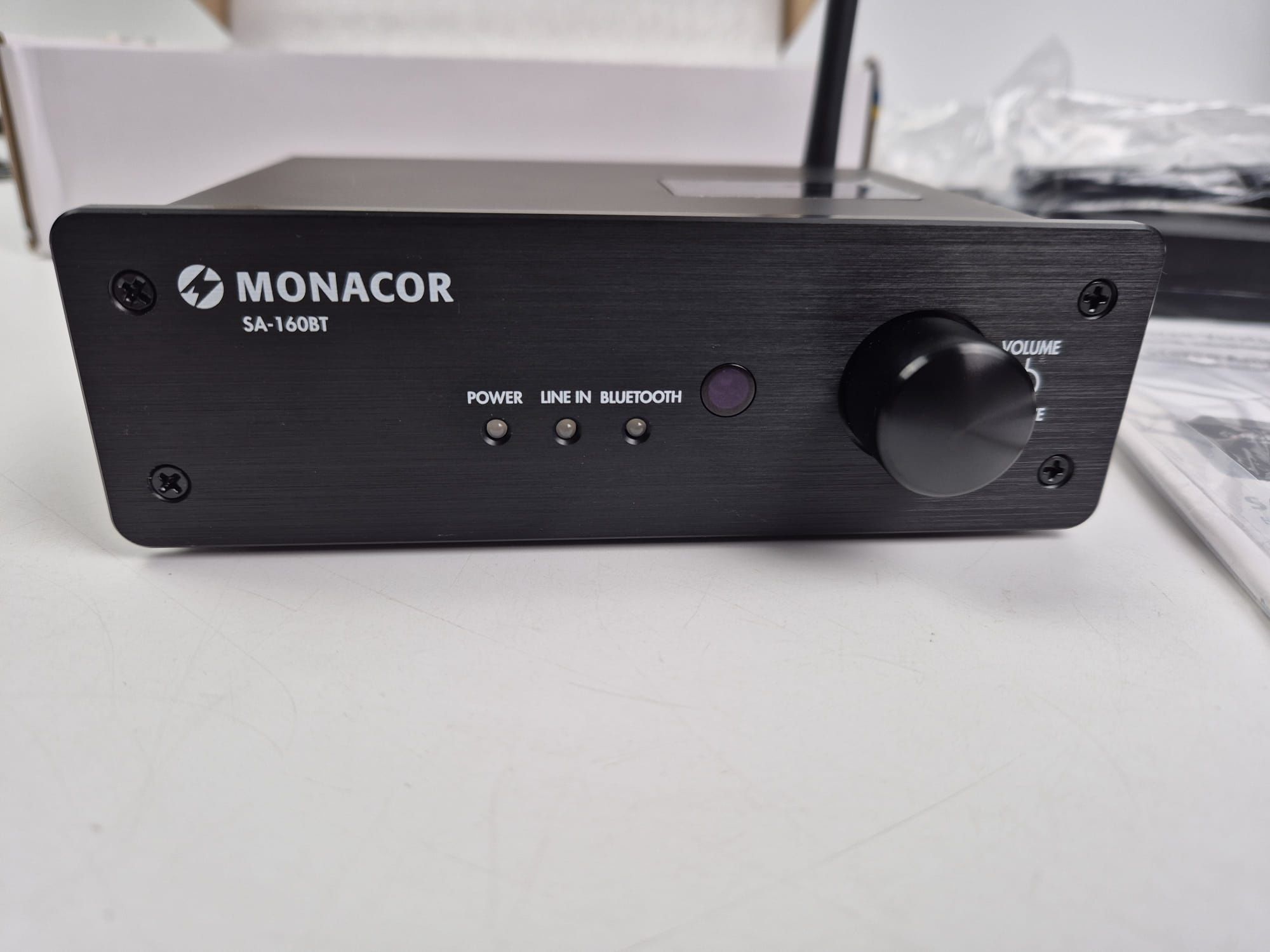 Monacor SA-160bt miniaturowy wzmacniacz stereo