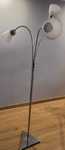 Lampa stojąca srebrna