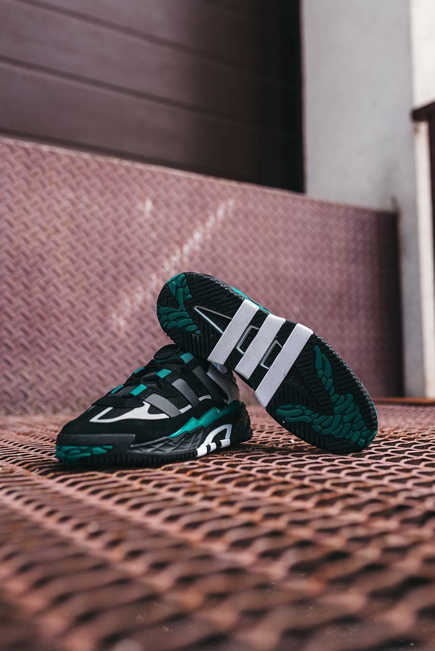 Мужские кроссовки Adidas Niteball Black Sub Green / 40-45