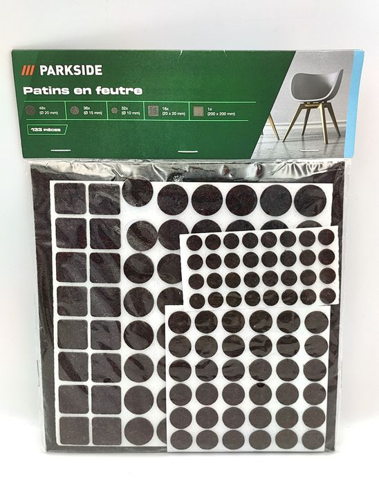 PARKSIDE® Podkładki filcowe samoprzylepne pod meble - 133 szt.
