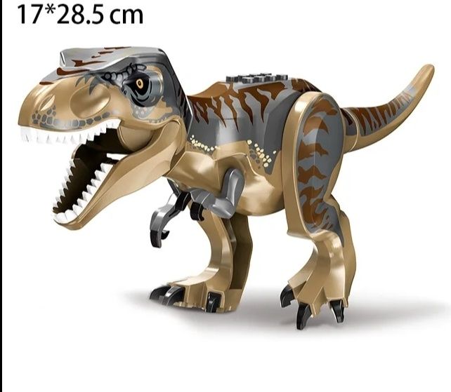 3x tyranozaur TRex dinozaury Jurassic Park