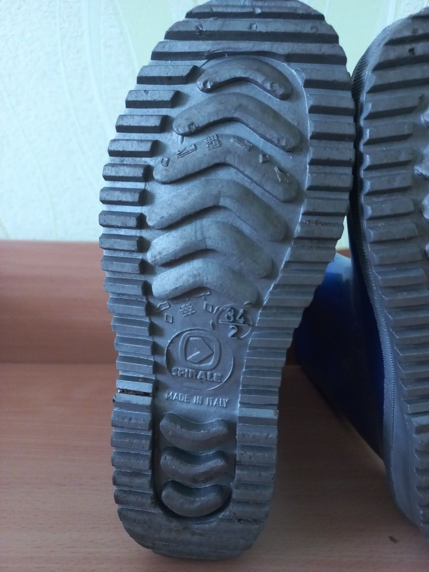Резинові чоботи Spirale (Італія) розмір 34