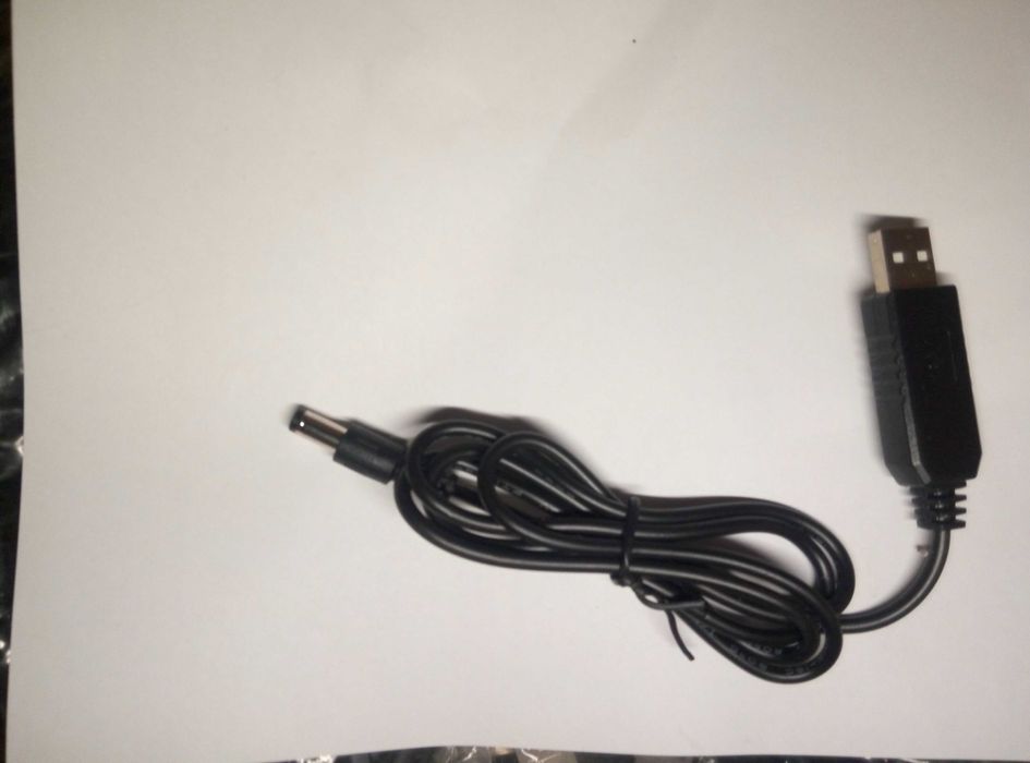 Кабель з перетворювачем напруги 2шт для роутера з 5V на 12V (або 9v) U
