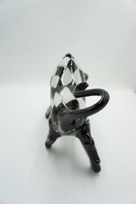 SZKLANA figura w stylu murano byk symbol siły