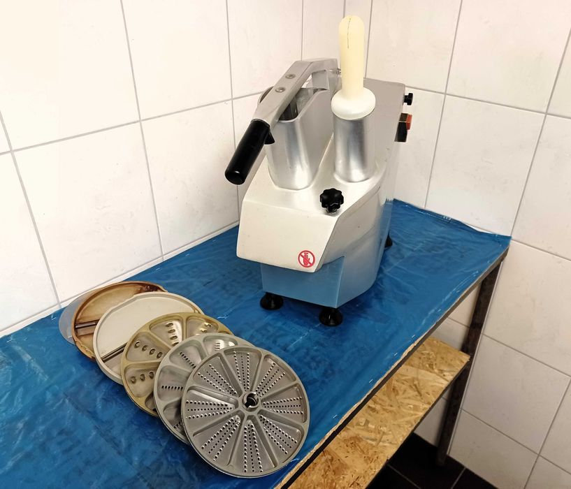 Okazja‼️SZATKOWNICA HLC-300! HENDI! Do Warzyw + 6 Tarcz!!! DUŻY OTWÓR!