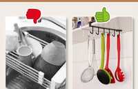 Вешалка для кухонных пренадлежностей, органайзер для кружки для шкафа