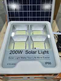 Naświetlacz lampa solarna VÖGLER GmBh 200W, neutral, sensor zmierzchu