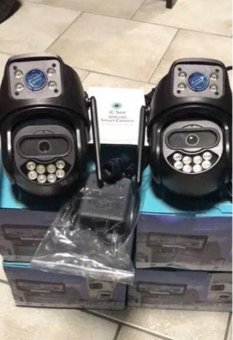 Вулична 4G камера 8Мп з 2 обєктивами Sim / Wifi