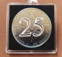 25 Лет Канадскому Кленовому Листу. Инвестиционная монета. Серебро 999