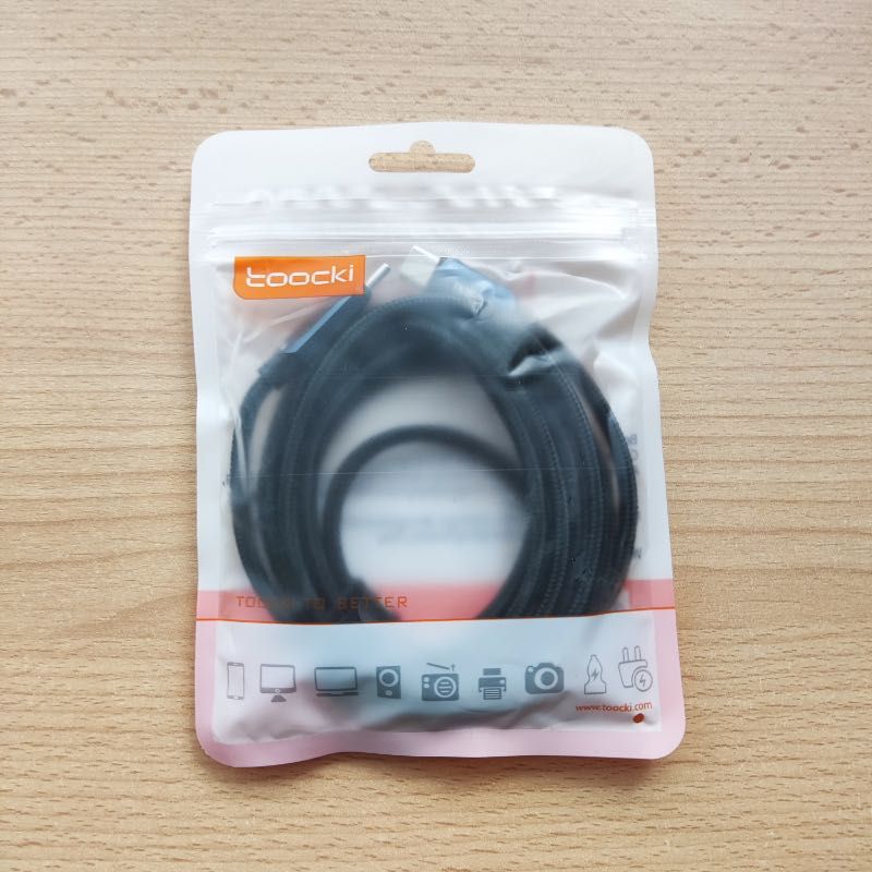 Kabel Szybkiego Ładowania USB-C 100W Przewód 2m Toocki Wyświetlacz LED